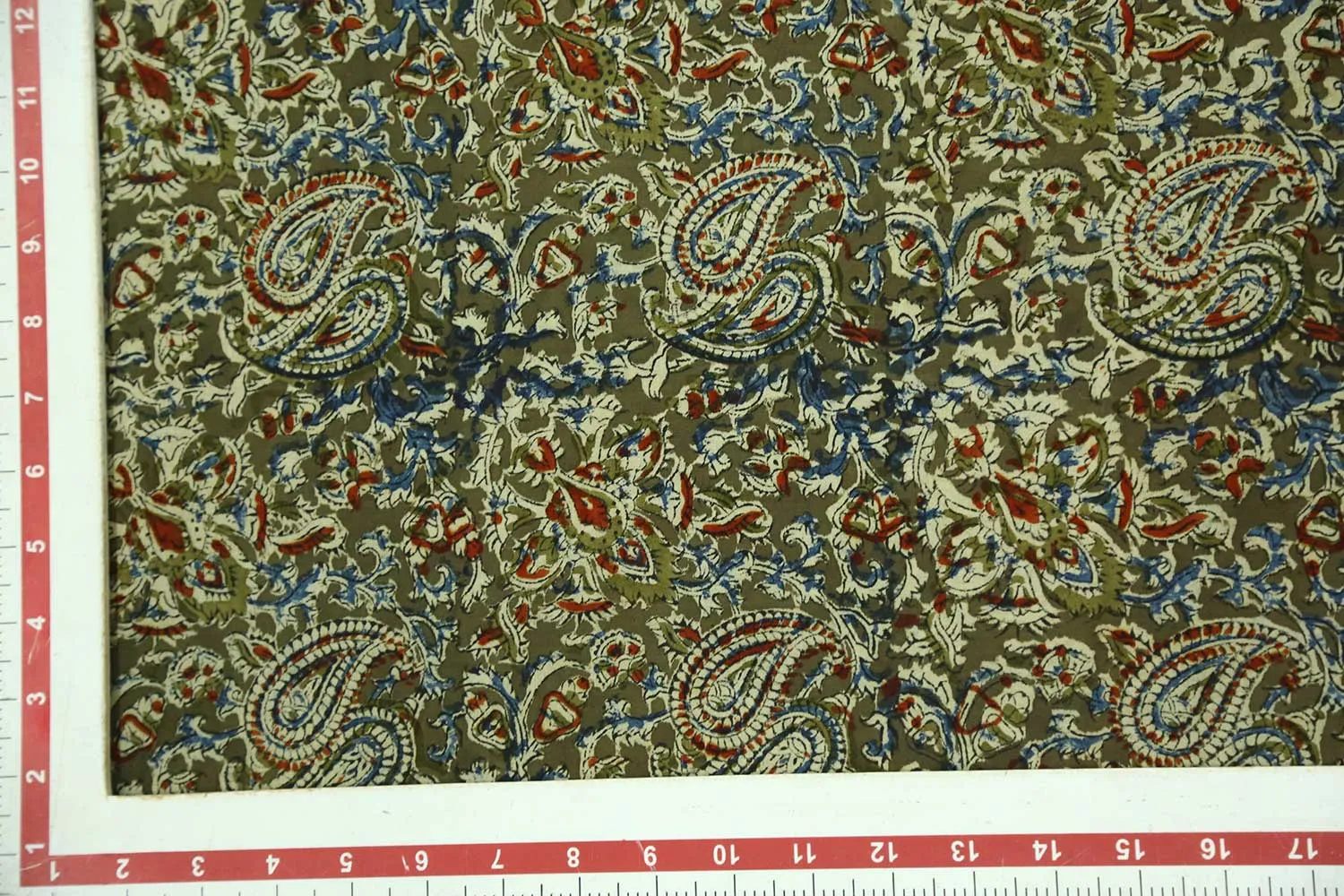 Olive Green Cotton Cambric Fabric