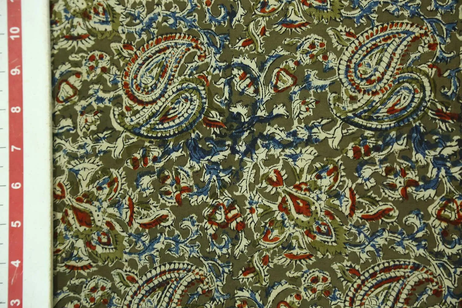 Olive Green Cotton Cambric Fabric