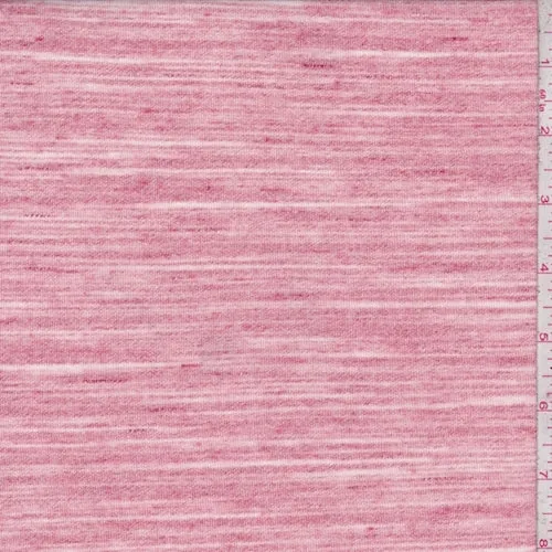 Pale Red Space Dye Jersey Knit Fabric