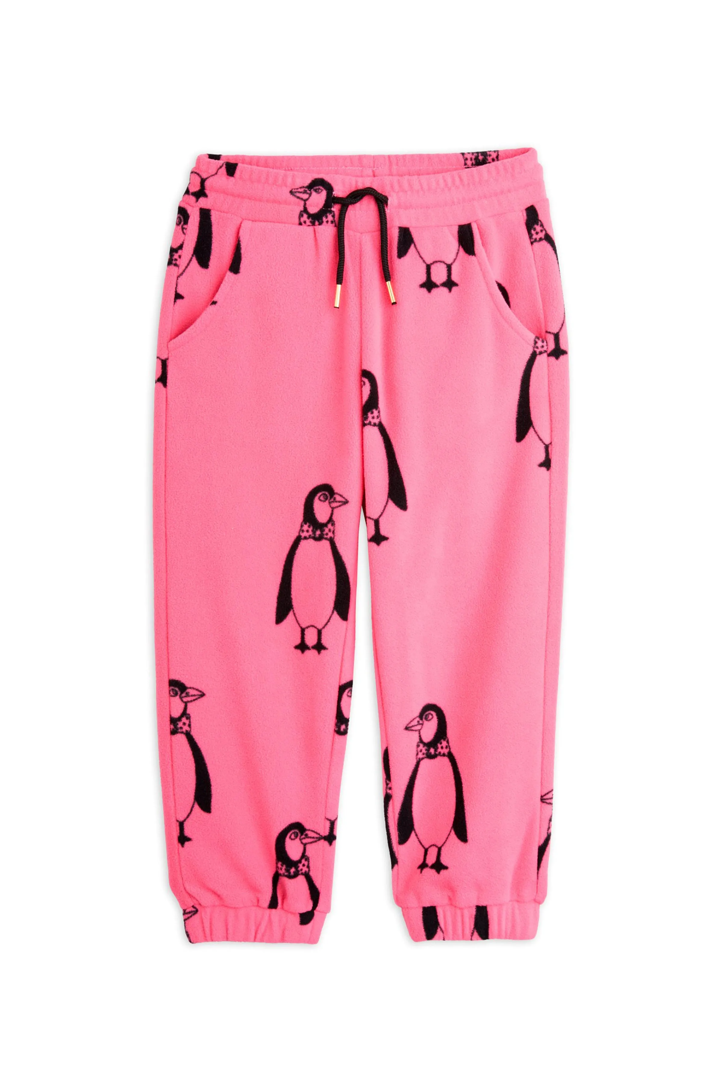 Penguin Fleece Joggers (Pink)