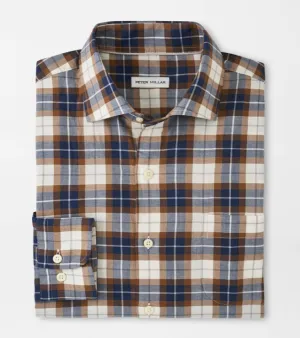 Peter Millar Langley Soft Cotton Shirt Winter Ivory
