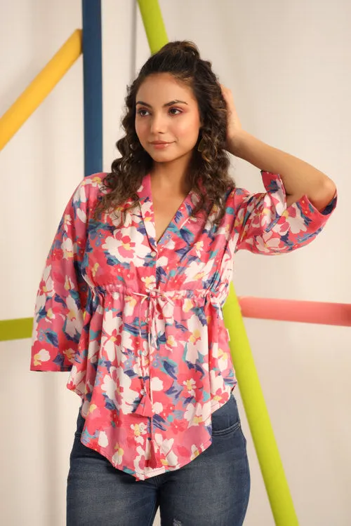 Pink Dynasty Silk Top
