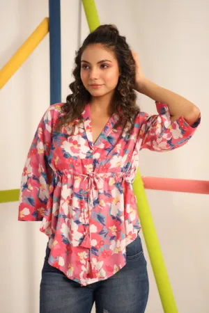 Pink Dynasty Silk Top