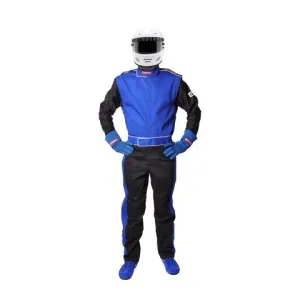 Pyrotect Sportsman Deluxe 1 Layer SFI-1 Suit - Blue/Black