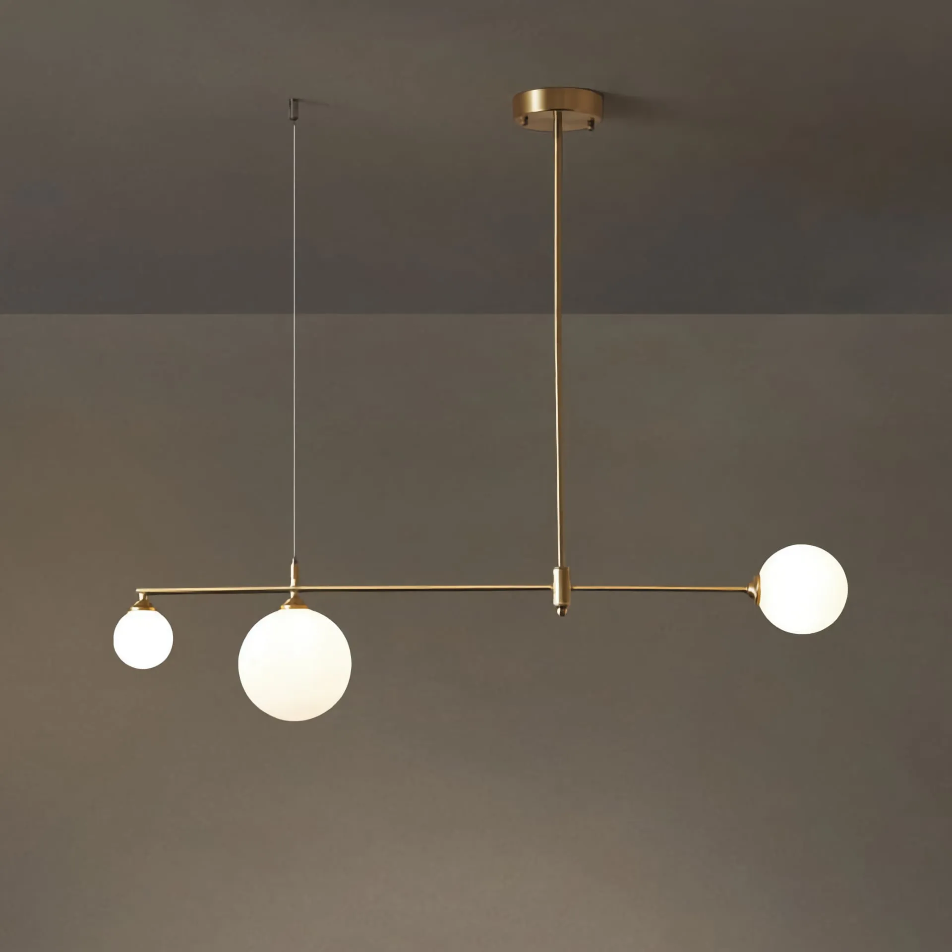 RISTA Brass Chandelier