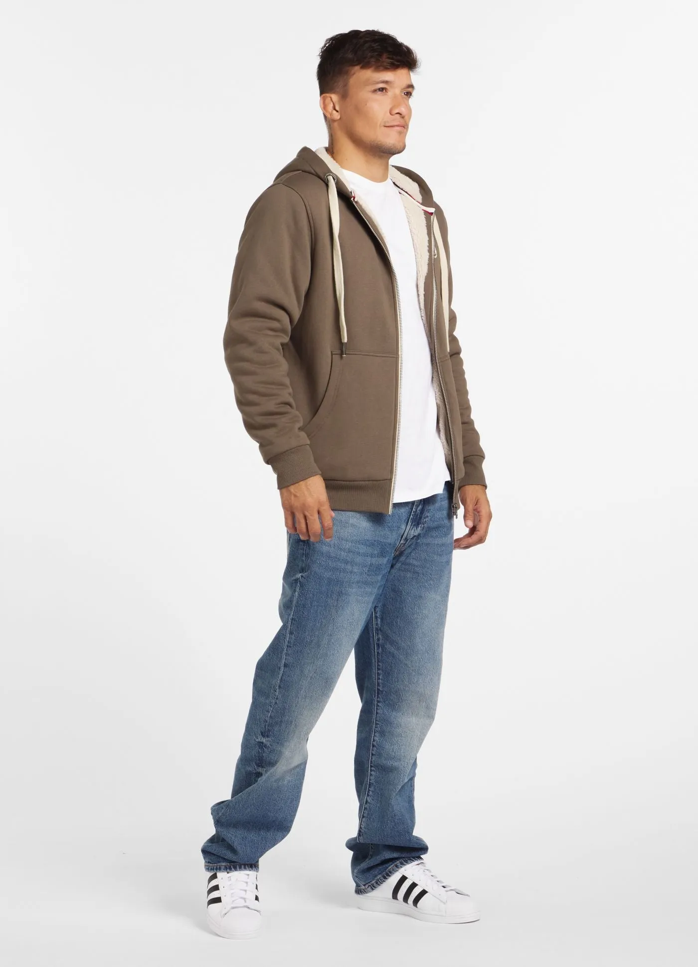 Ruffin II Sherpa Zip-Up Hoodie