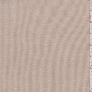 Sandy Beige Jersey Rib Knit Fabric