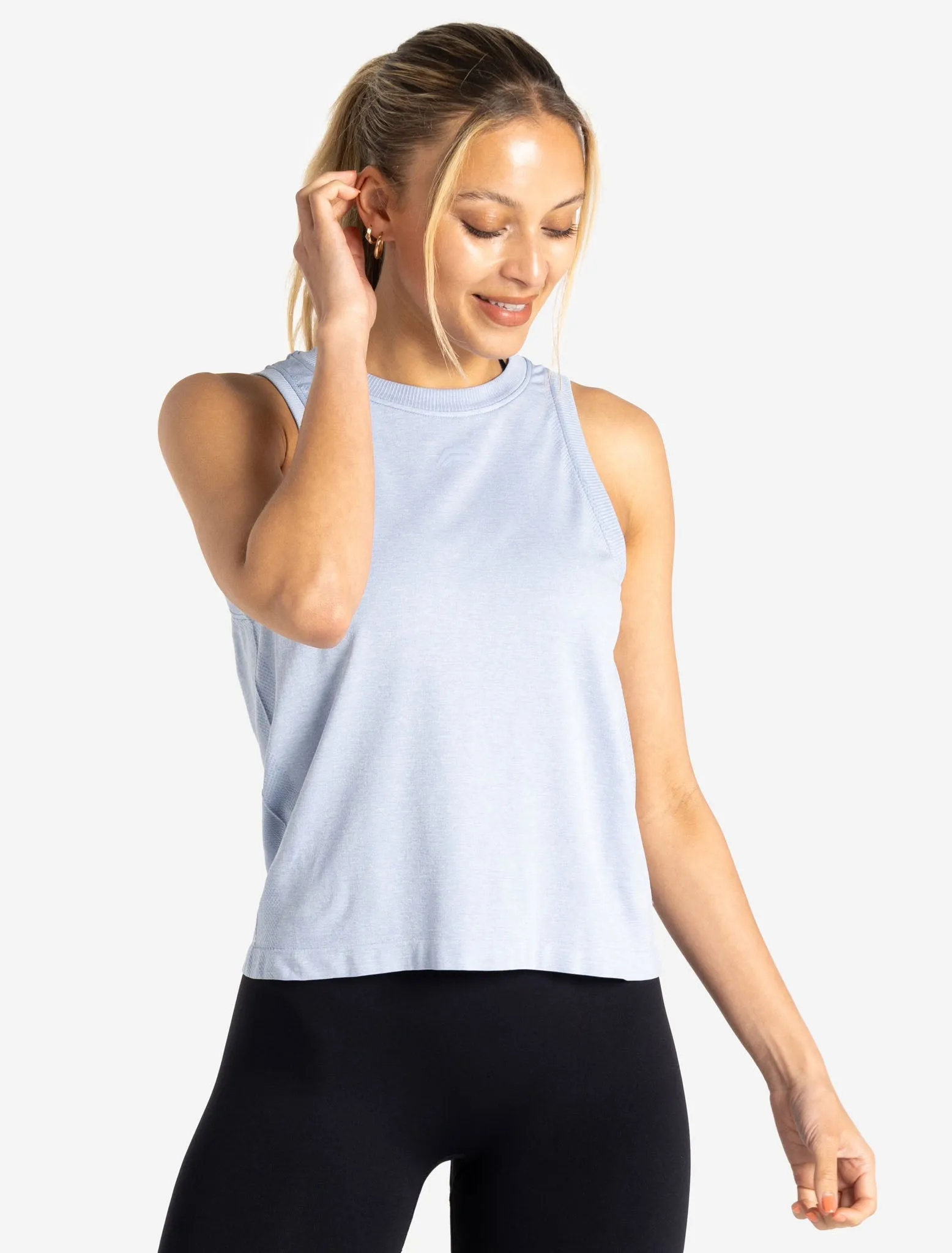Seamless Tank - Blue Marl