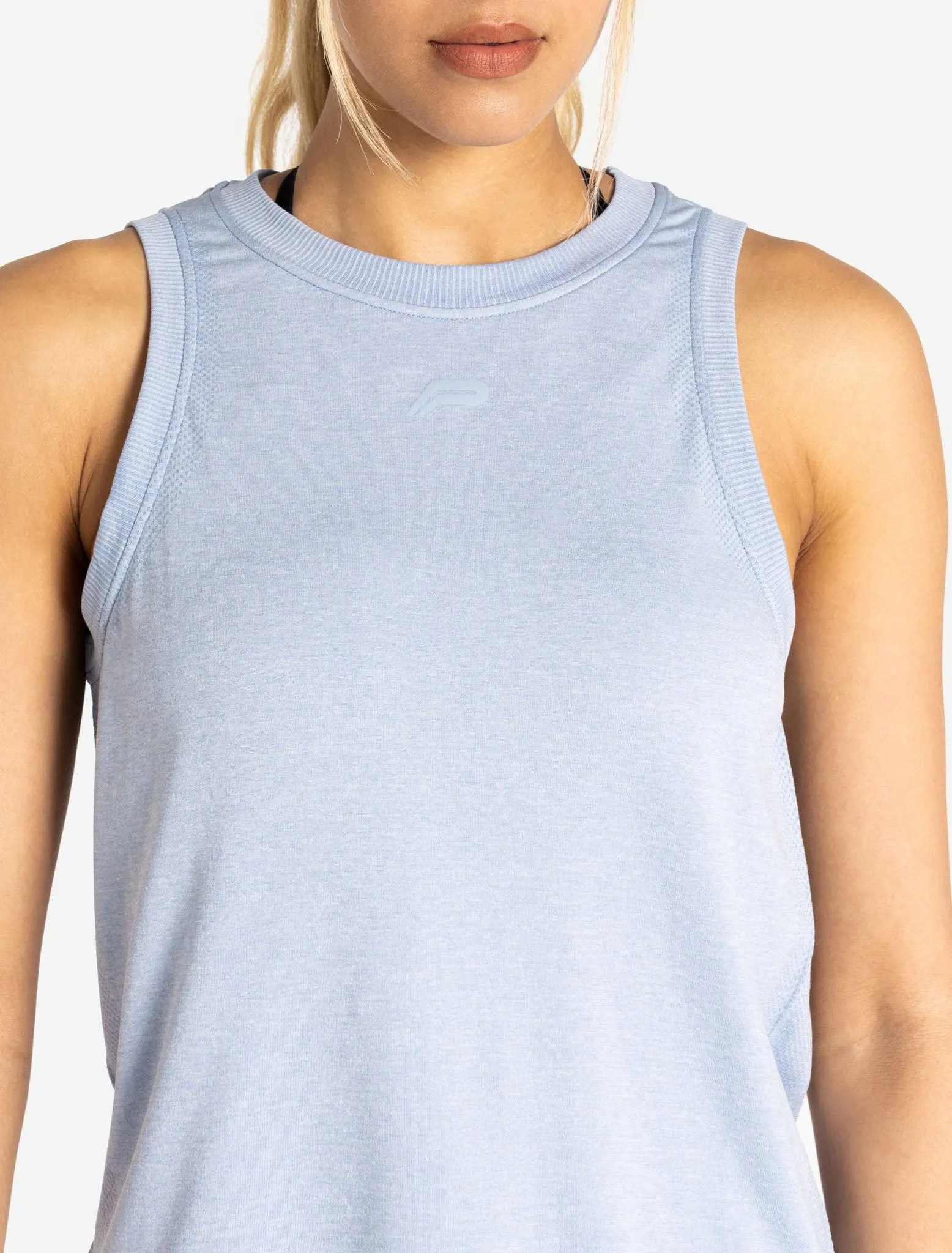 Seamless Tank - Blue Marl