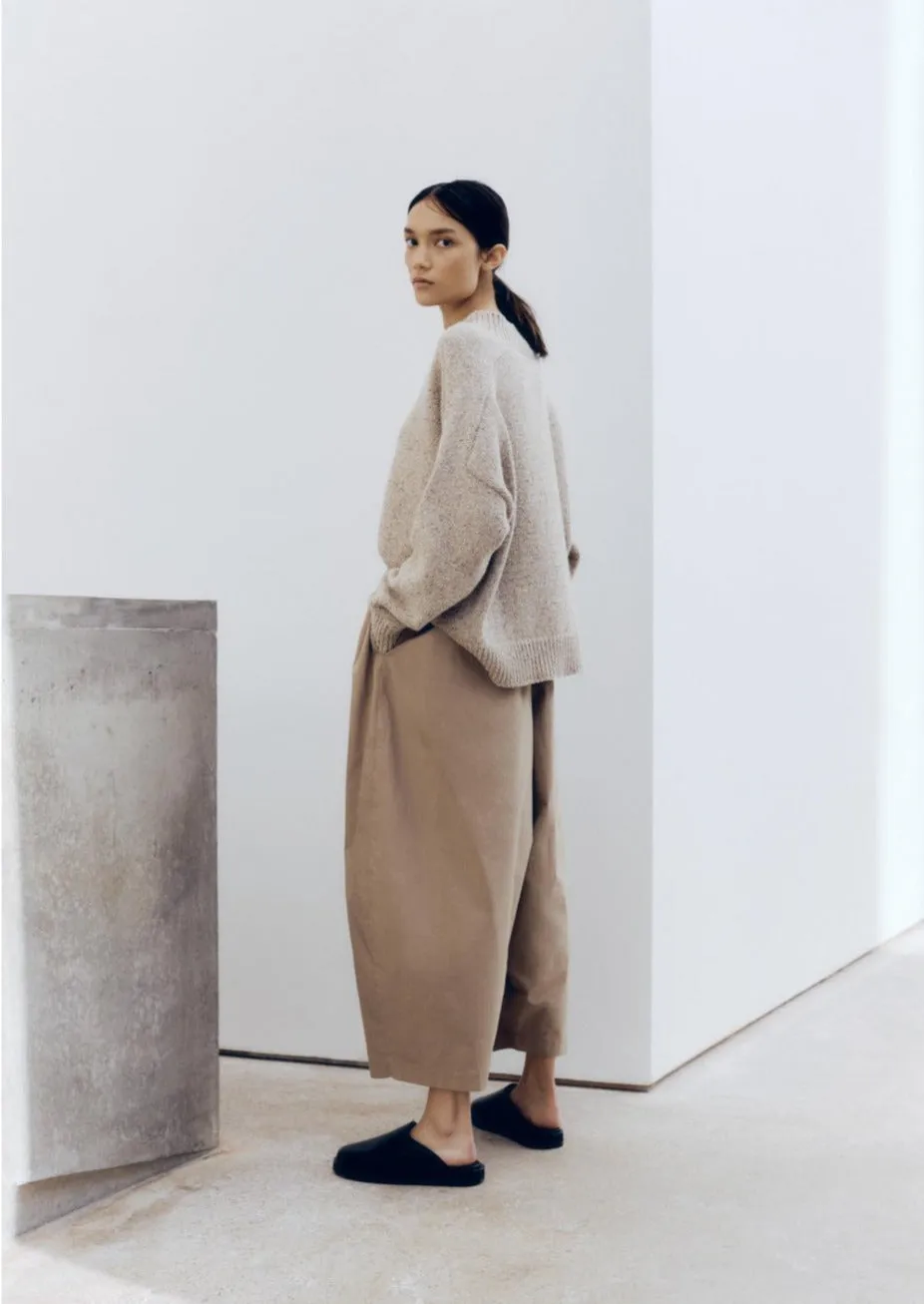 Soft Wool Sweater, Taupe