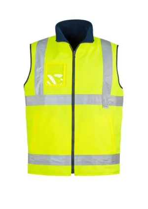 SYZMIK Men’s Hi Vis Waterproof Lightweight Reversible Vest ZV358