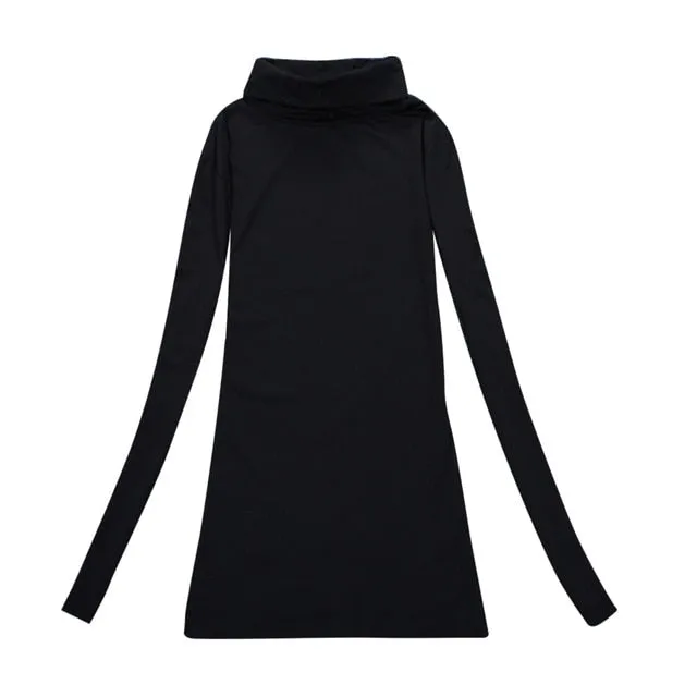 VenusFox Wool Turtleneck Jumper Long Sleeve Basic Tops