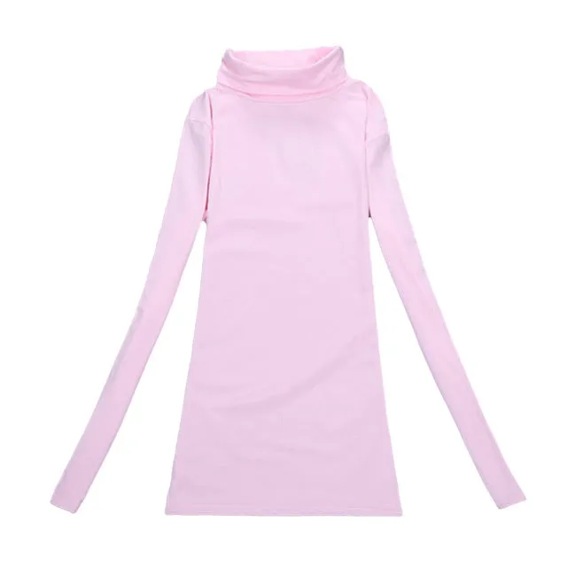 VenusFox Wool Turtleneck Jumper Long Sleeve Basic Tops