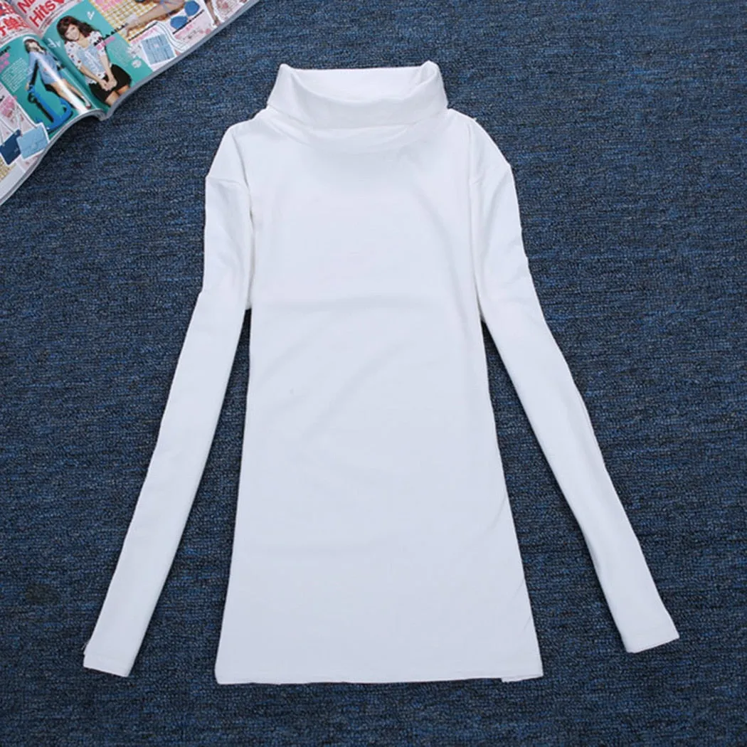 VenusFox Wool Turtleneck Jumper Long Sleeve Basic Tops