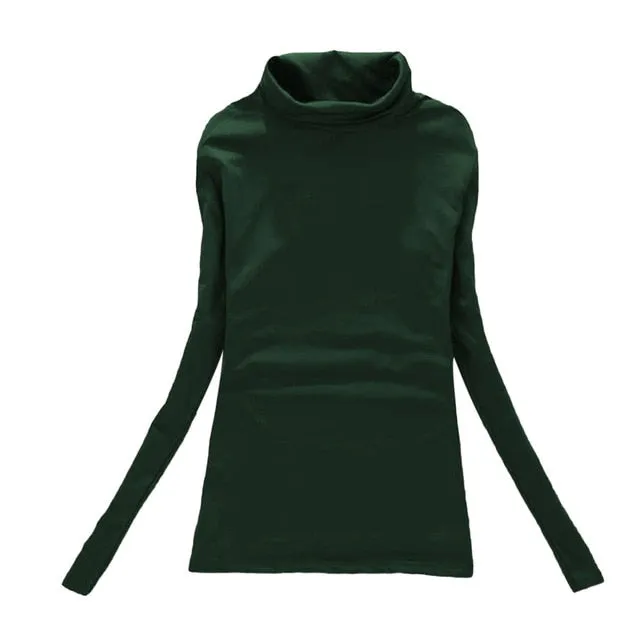 VenusFox Wool Turtleneck Jumper Long Sleeve Basic Tops