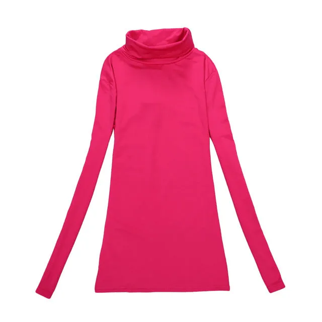 VenusFox Wool Turtleneck Jumper Long Sleeve Basic Tops