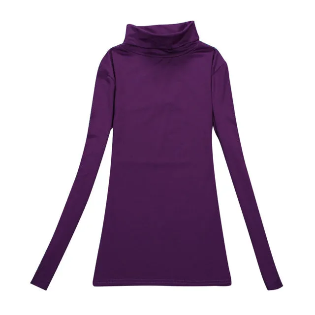 VenusFox Wool Turtleneck Jumper Long Sleeve Basic Tops