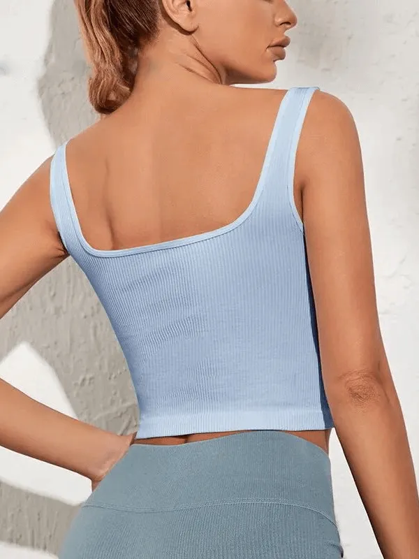 Women's Breathable Seamless Sports Top with Pushup Effect - SF1612